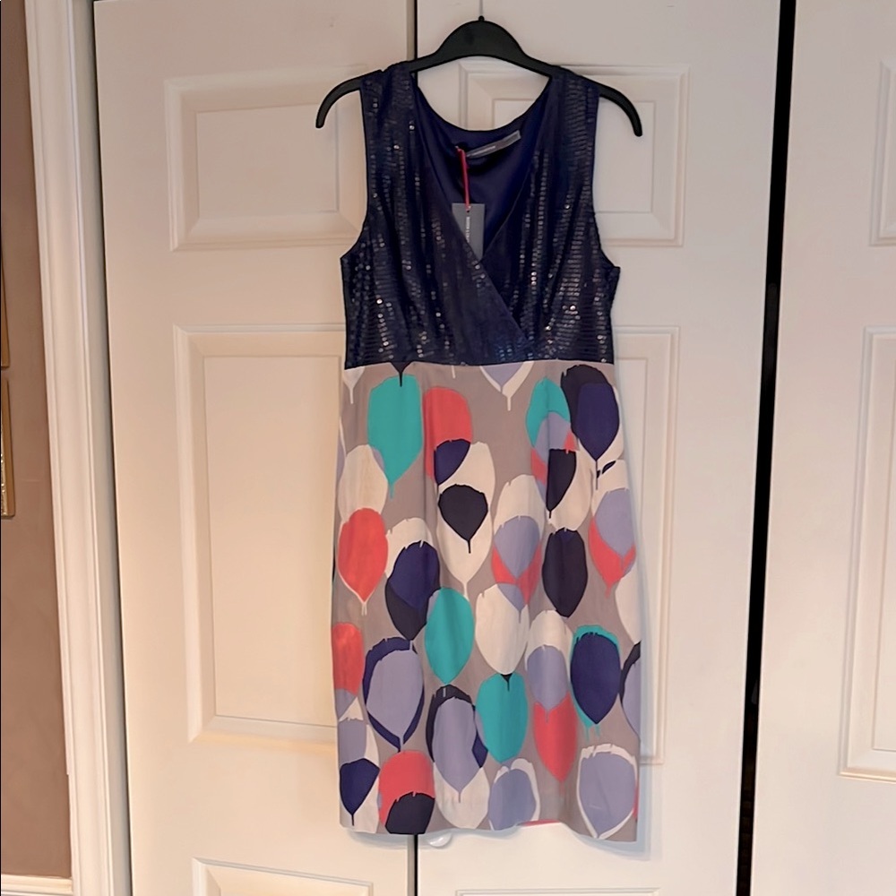 Colorful Sleeveless Boden Dress with Sequin Top
